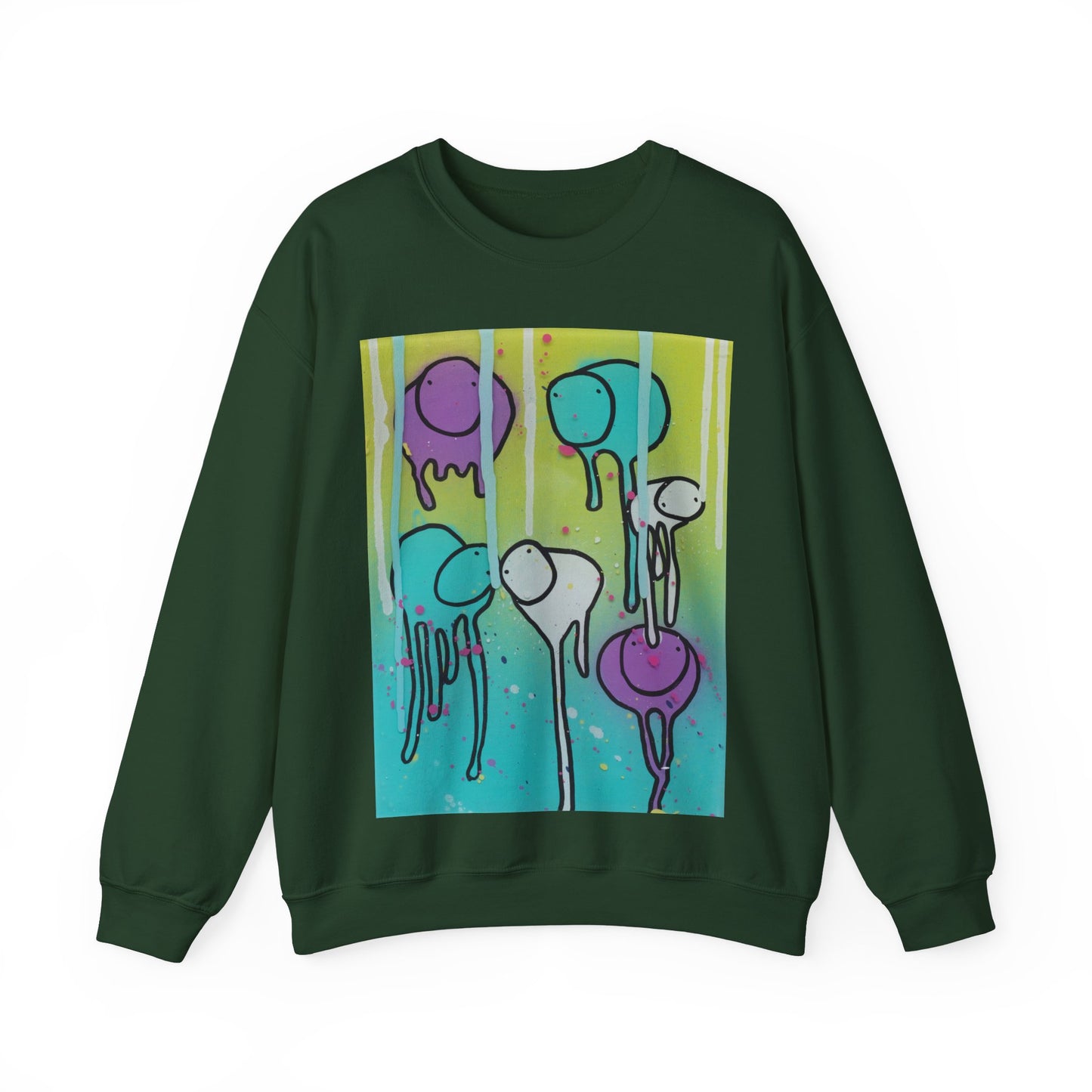 RAINING COWS "Lime Sunrise" Sweatshirt