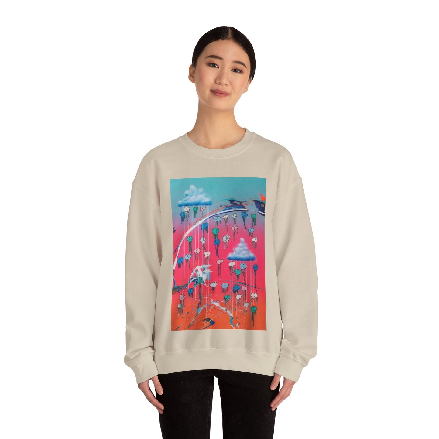 RAINING COWS "Vibrant Horizon" Sweatshirt