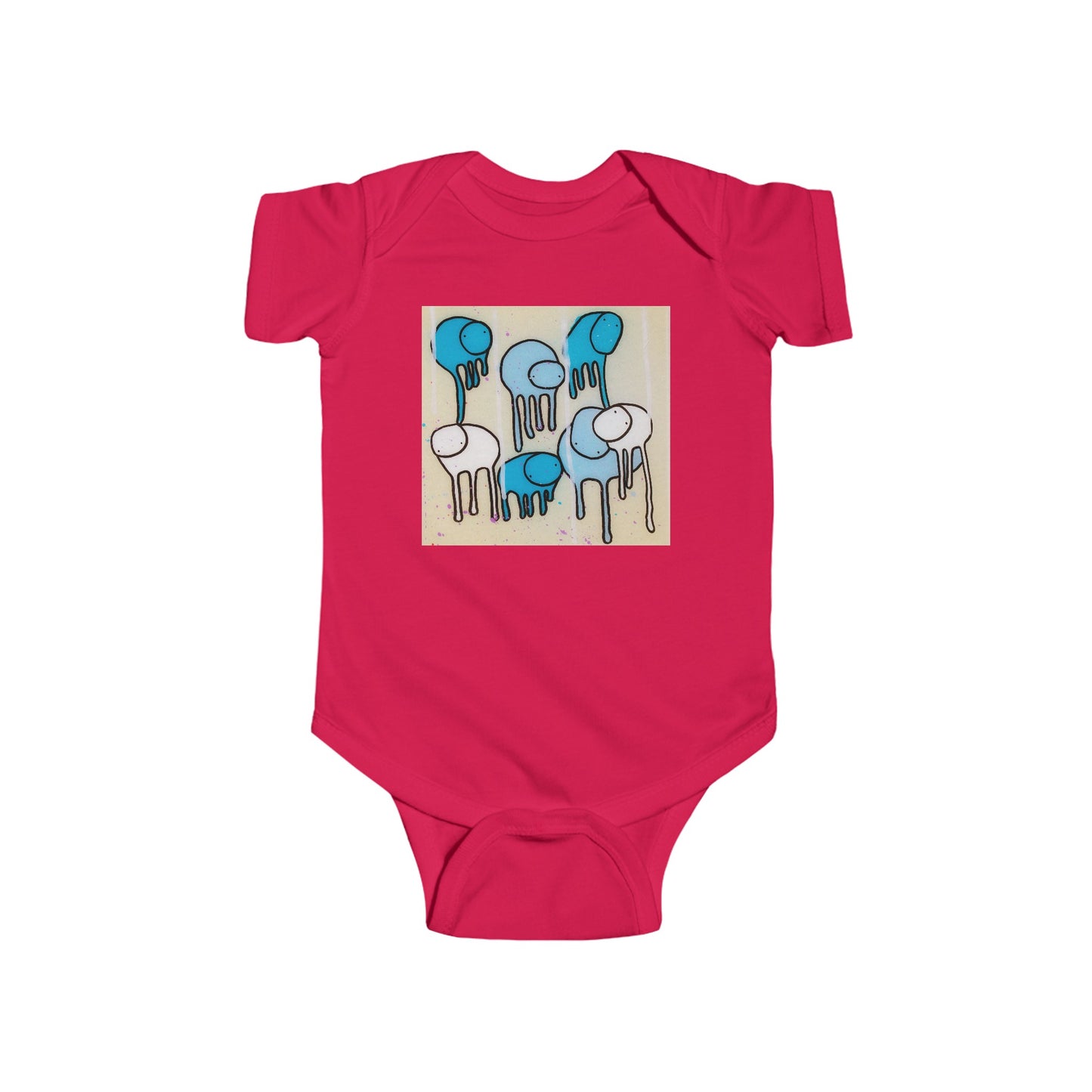 RAINING COWS "Blue Ocean" Baby Onesie