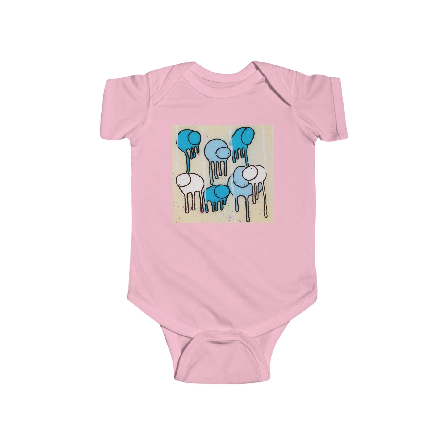 RAINING COWS "Blue Ocean" Baby Onesie