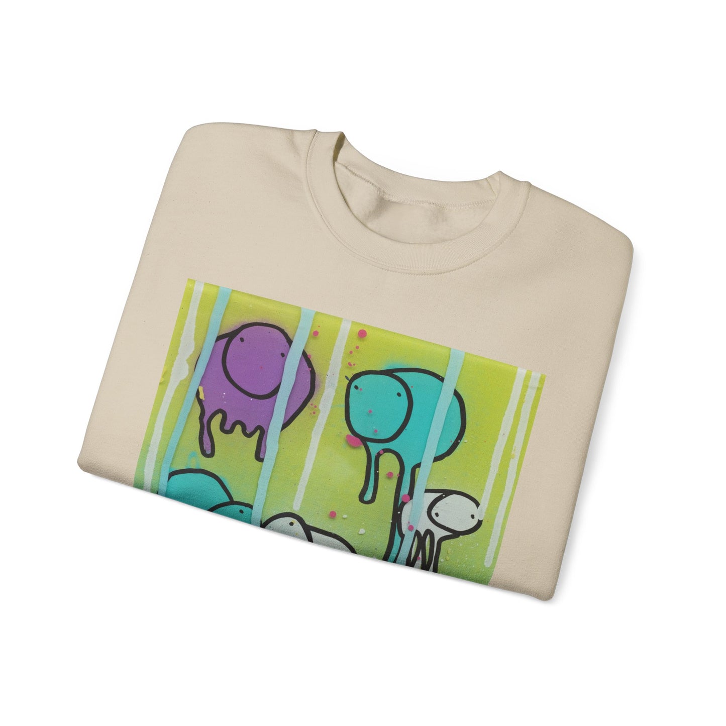 RAINING COWS "Lime Sunrise" Sweatshirt