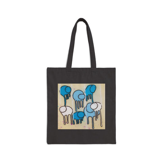 RAINING COWS "Blue Beach" Tote Bag