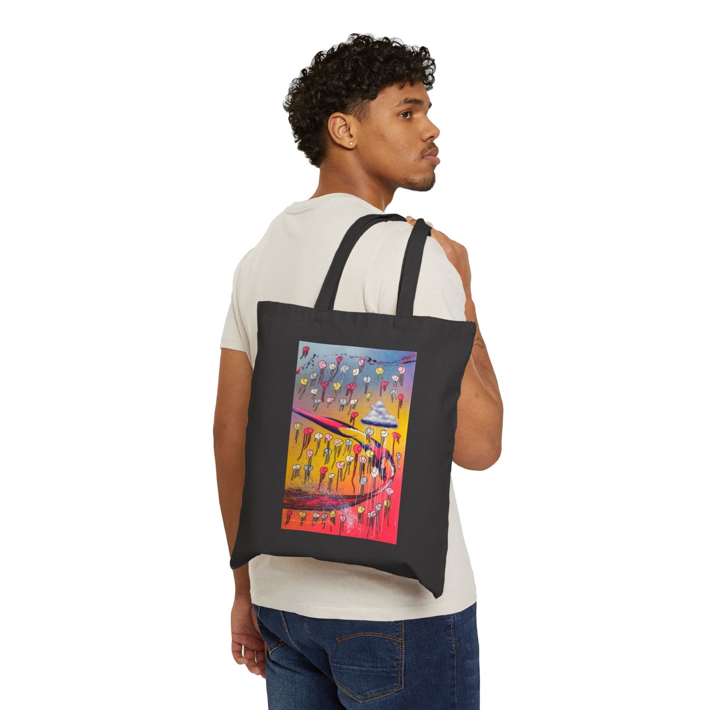 RAINING COWS "Midnight Sax" Tote Bag