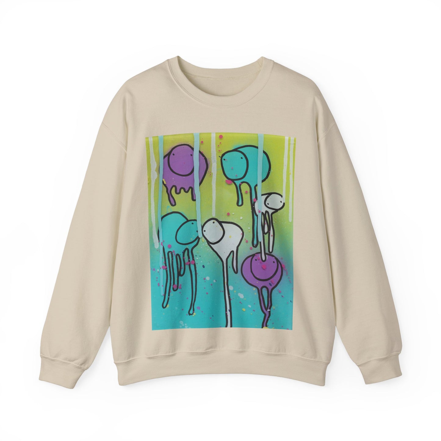 RAINING COWS "Lime Sunrise" Sweatshirt