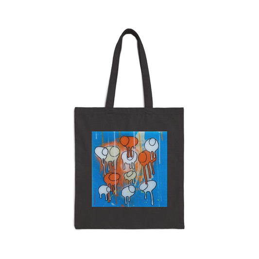 RAINING COWS "Blue Oranges" Tote Bag