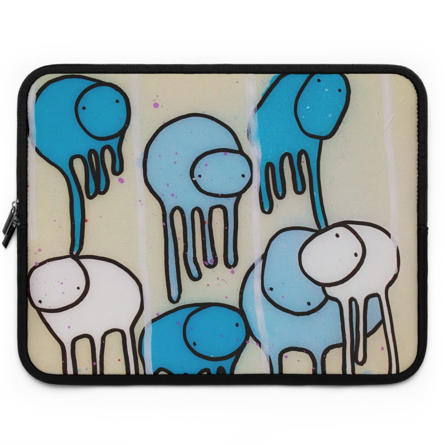 RAINING COWS "Blue Beach" Laptop Sleeve