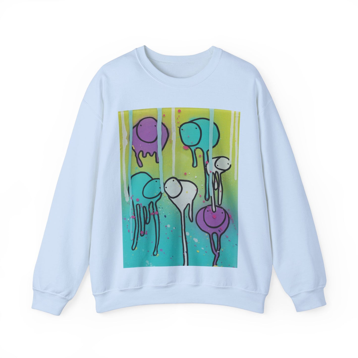 RAINING COWS "Lime Sunrise" Sweatshirt