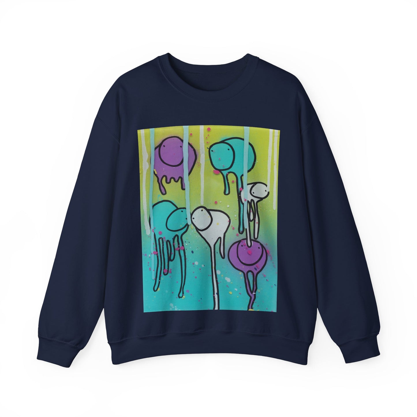 RAINING COWS "Lime Sunrise" Sweatshirt