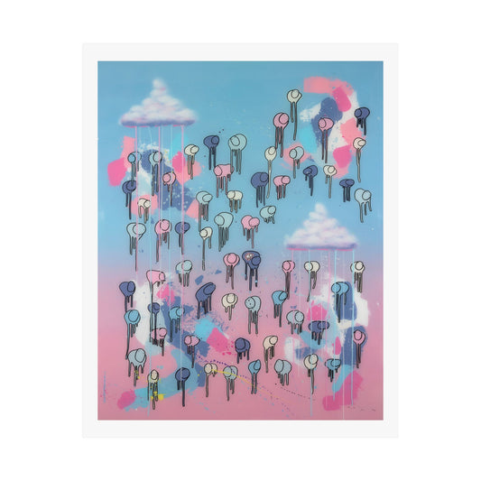 RAINING COWS "Sky Blossom" Print