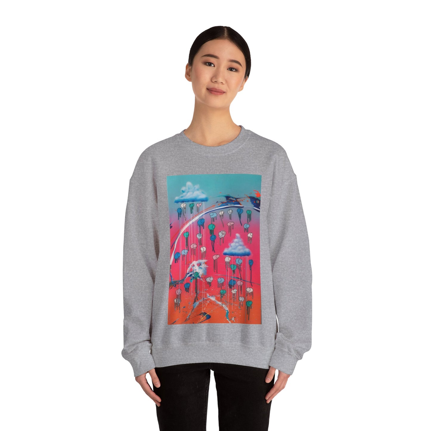 RAINING COWS "Vibrant Horizon" Sweatshirt