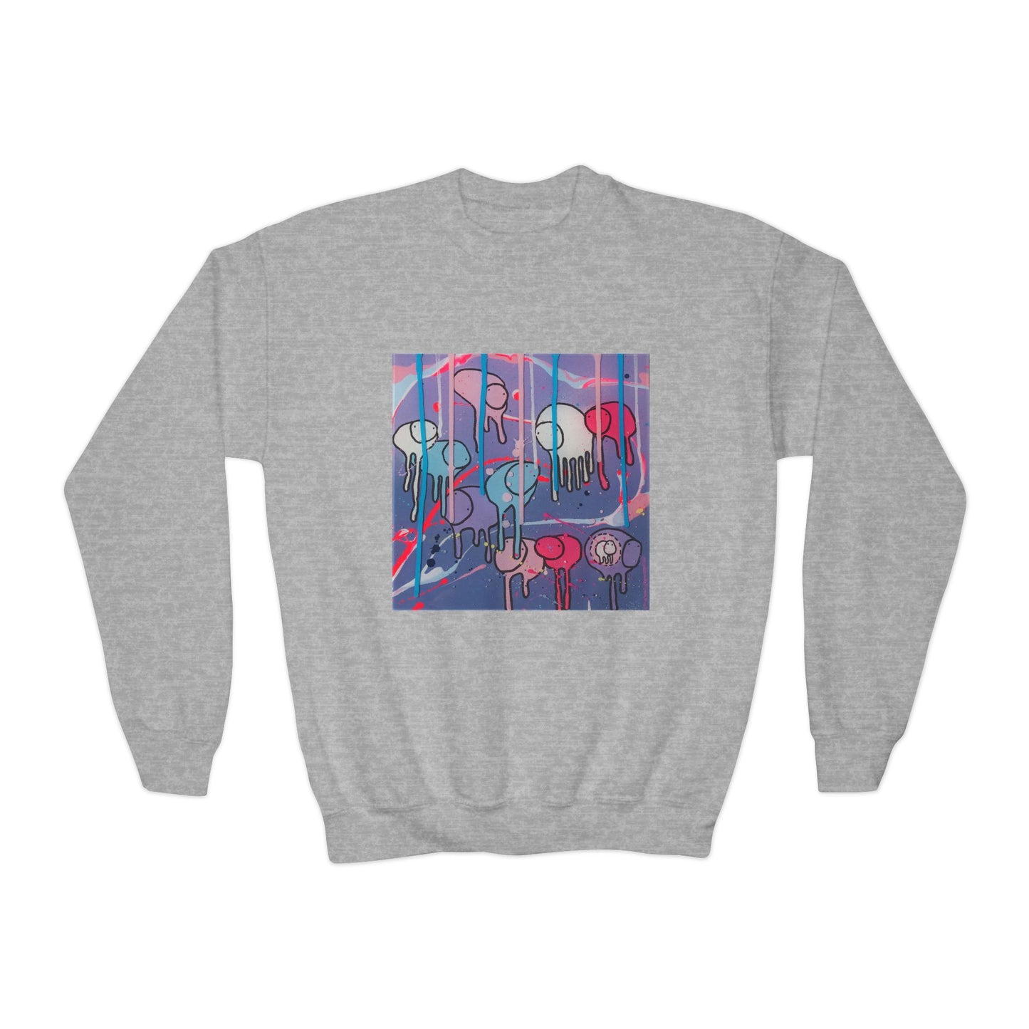 RAINING COWS "Purple Alley Way" Kids Sweatshirt