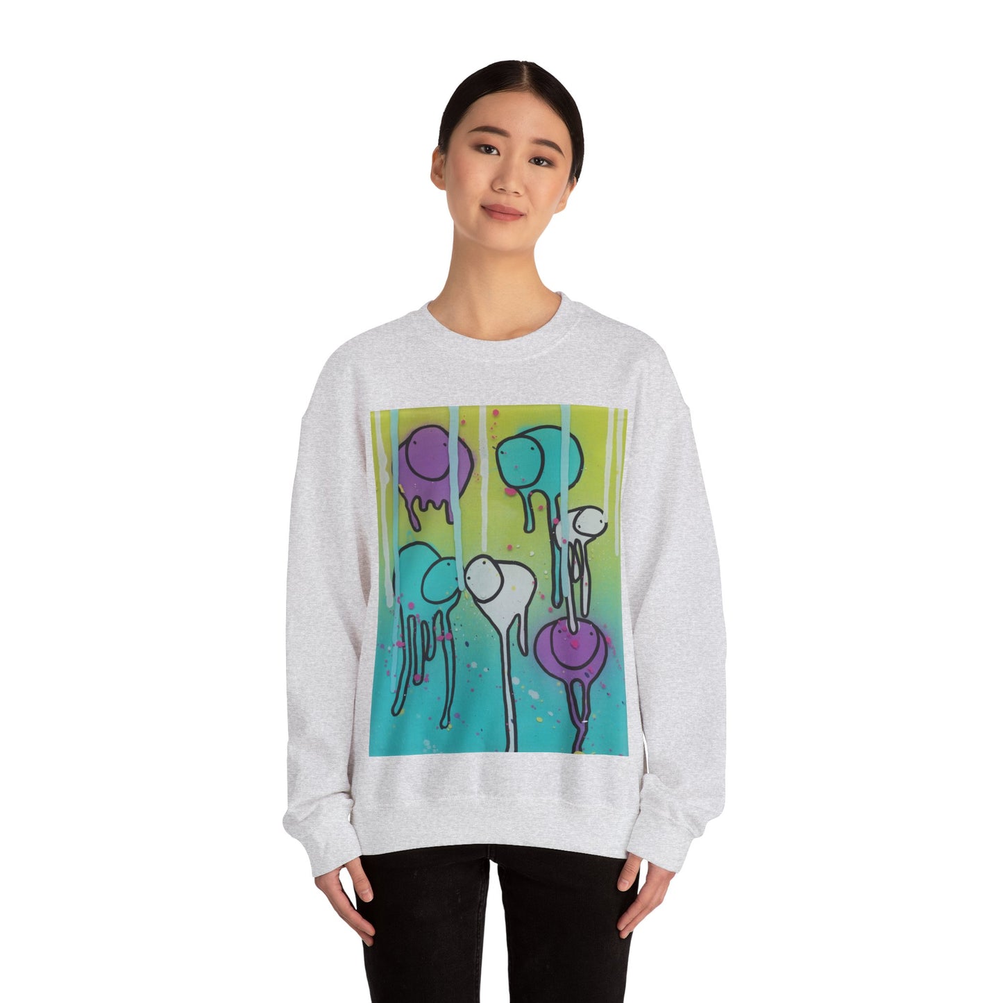 RAINING COWS "Lime Sunrise" Sweatshirt