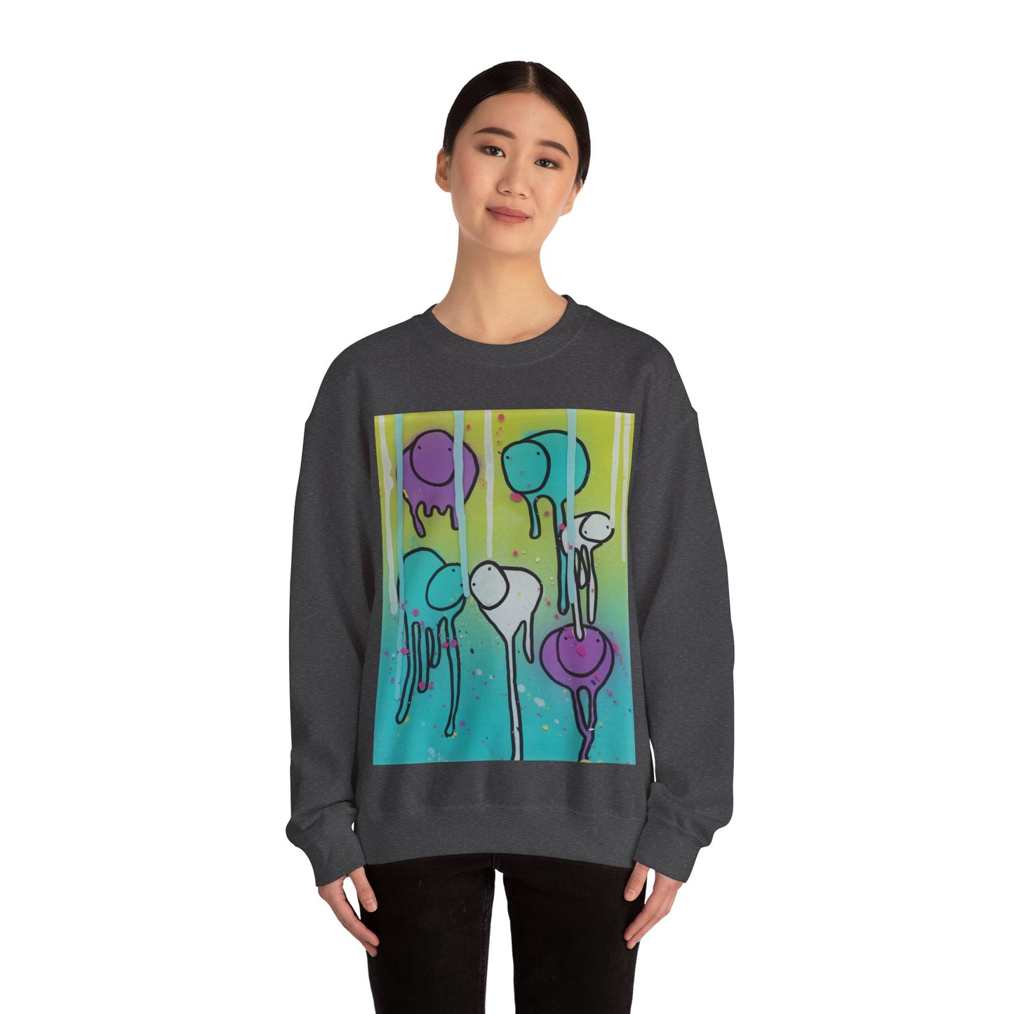 RAINING COWS "Lime Sunrise" Sweatshirt