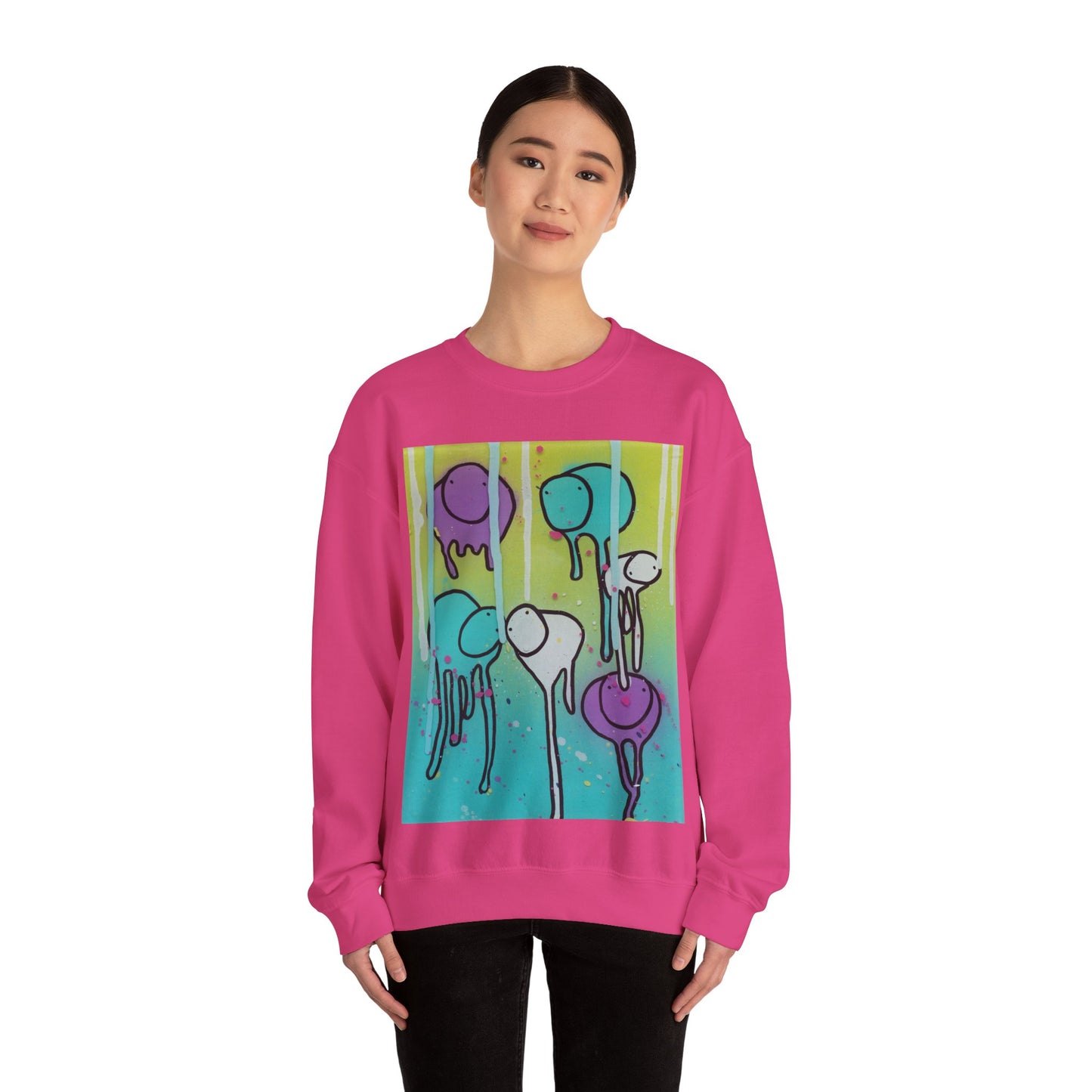 RAINING COWS "Lime Sunrise" Sweatshirt