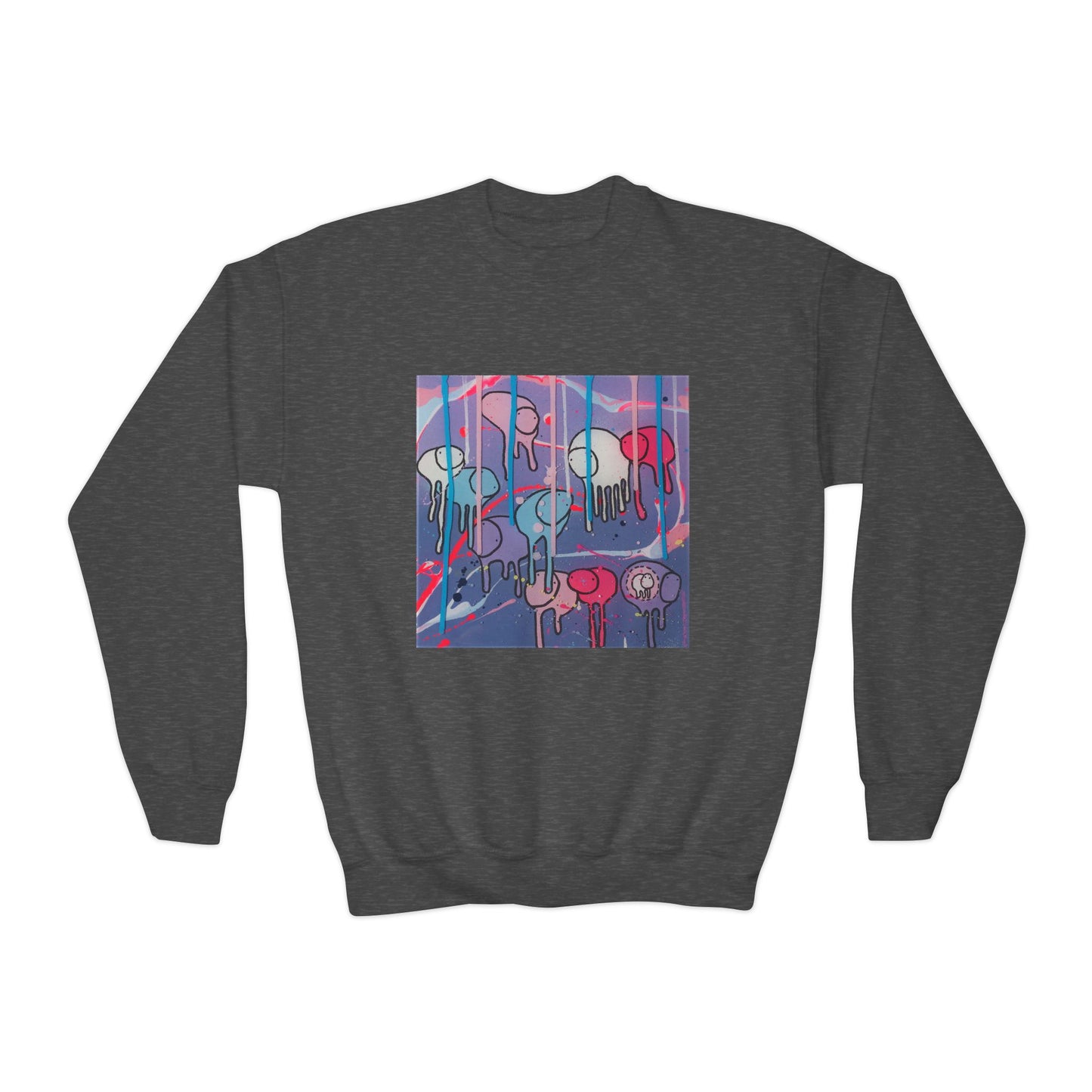 RAINING COWS "Purple Alley Way" Kids Sweatshirt