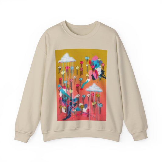 RAINING COWS "Bubble Gum Sun" Sweatshirt