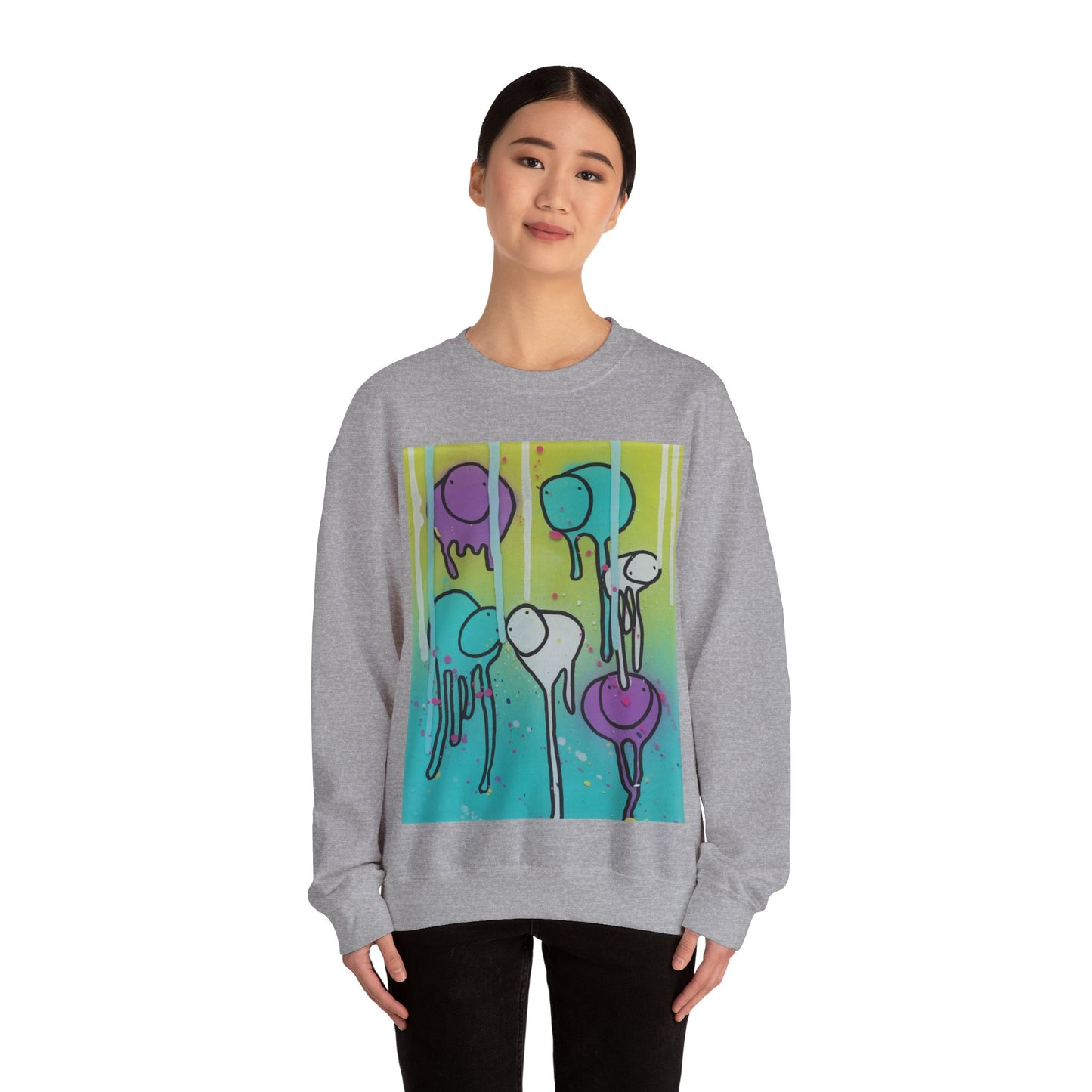 RAINING COWS "Lime Sunrise" Sweatshirt