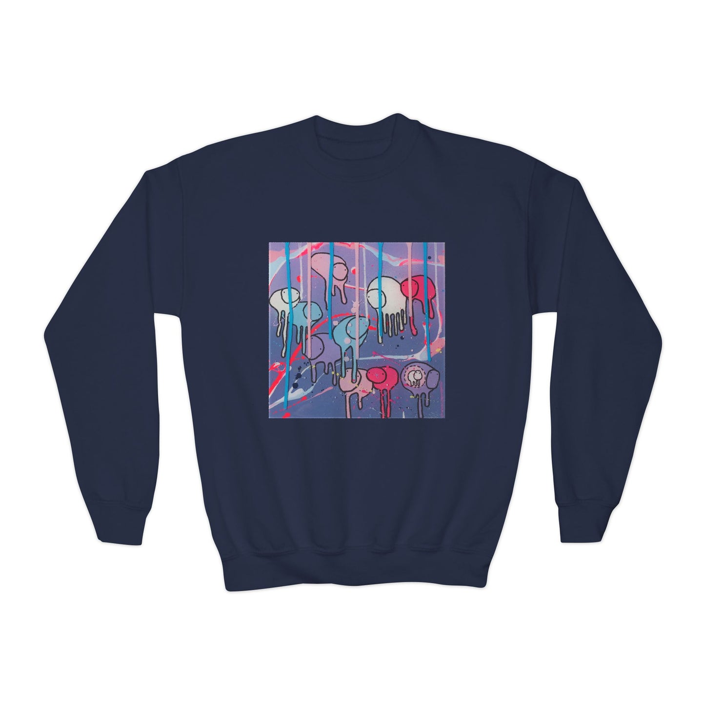 RAINING COWS "Purple Alley Way" Kids Sweatshirt