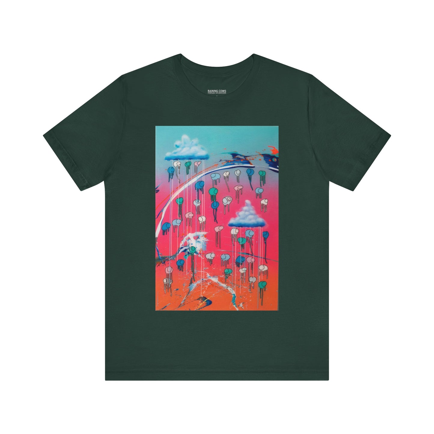 RAINING COWS "Vibrant Horizon" T-Shirt