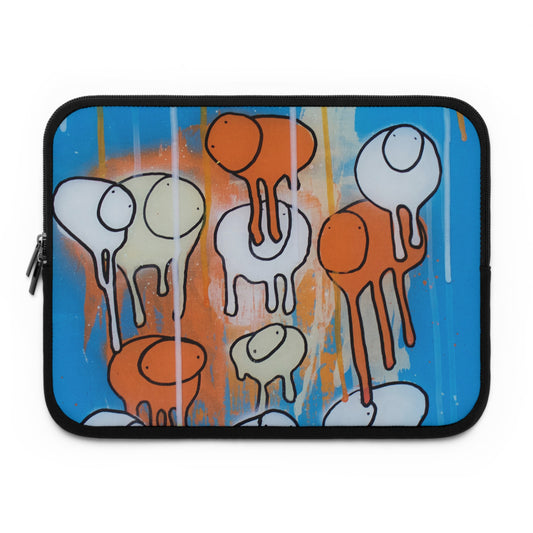 RAINING COWS "Blue Oranges" Laptop Sleeve