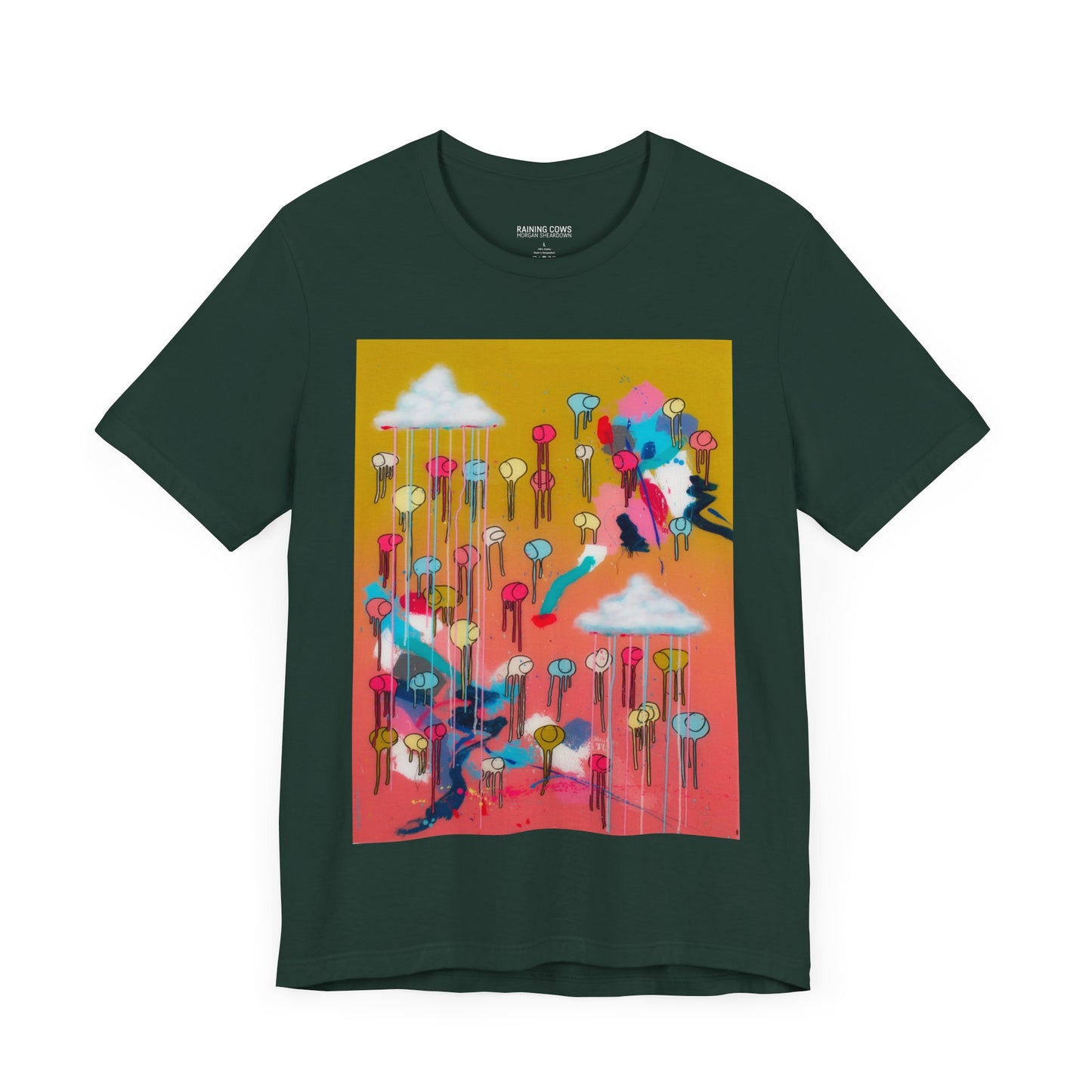 RAINING COWS "Bubble Gum Sun" T-Shirt