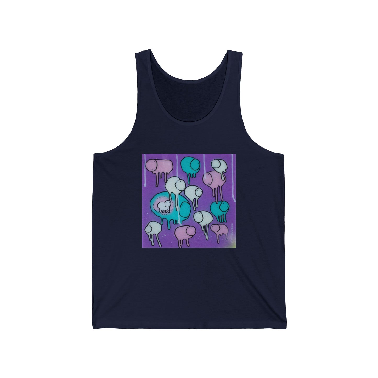 RAINING COWS "Yellow Interference" Tank Top