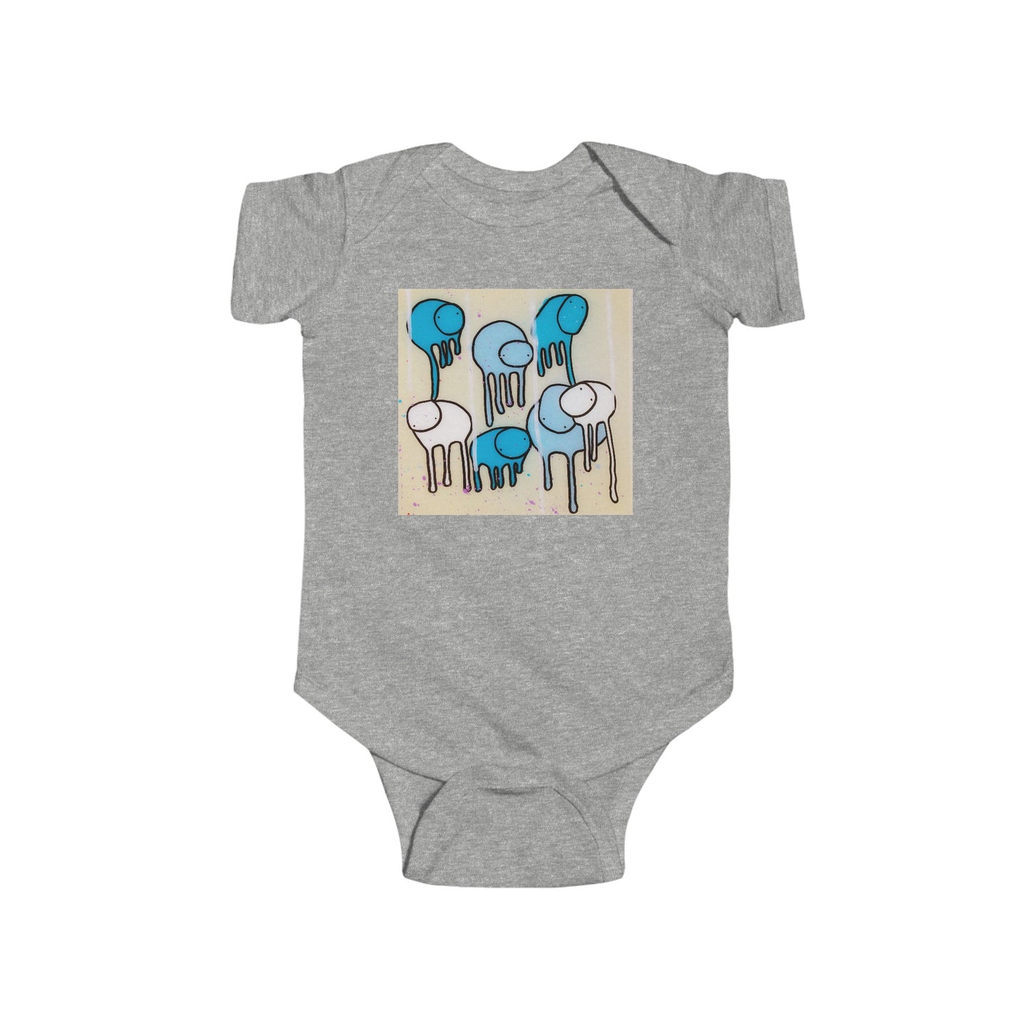 RAINING COWS "Blue Ocean" Baby Onesie