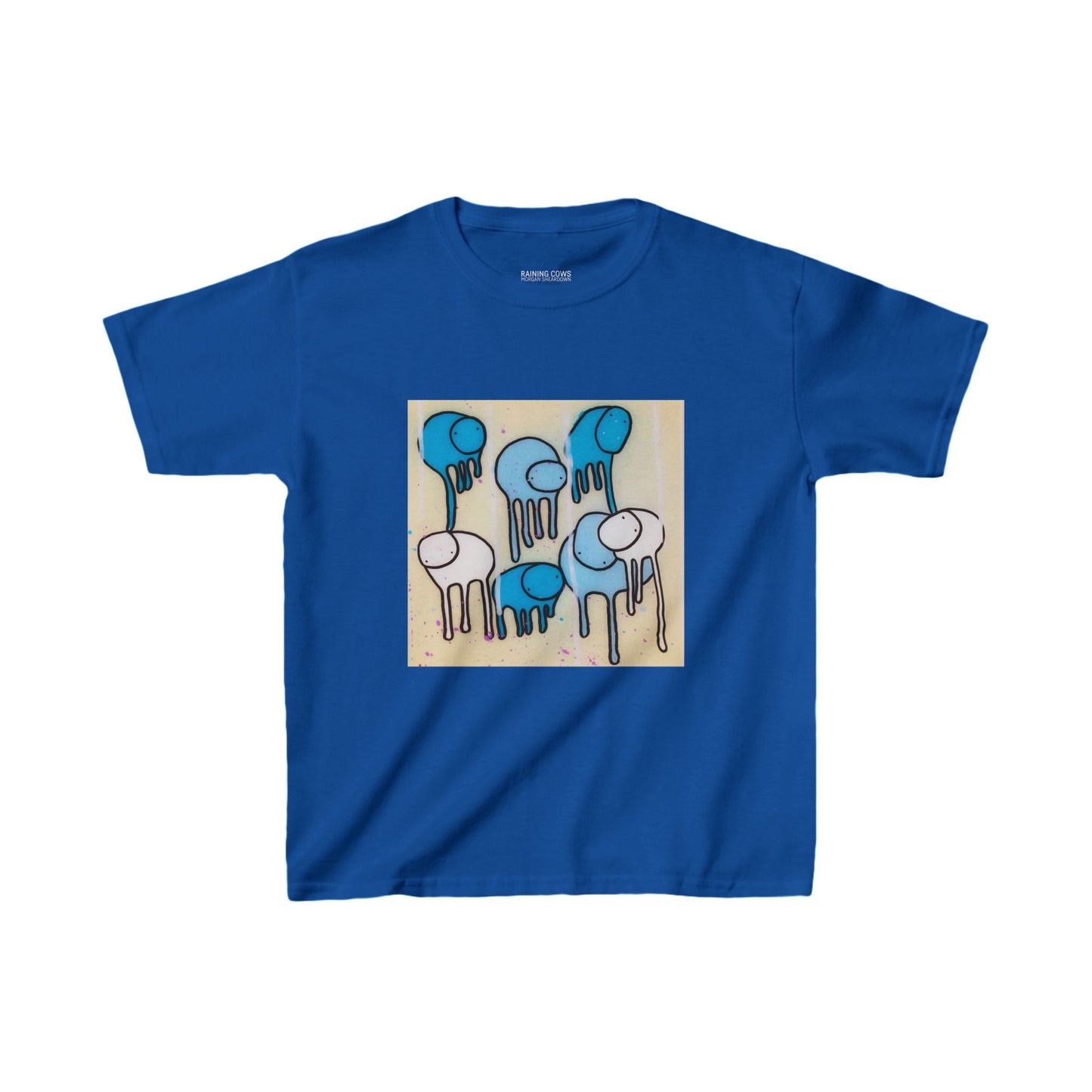 RAINING COWS "Blue Sand" Kids Tee