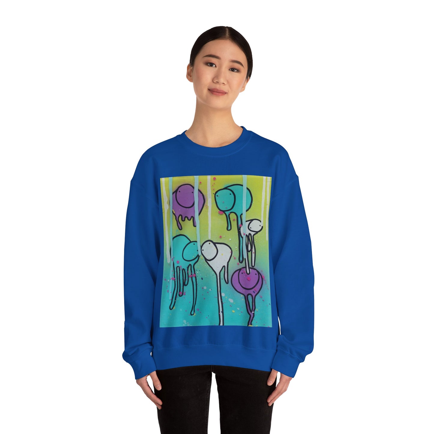 RAINING COWS "Lime Sunrise" Sweatshirt