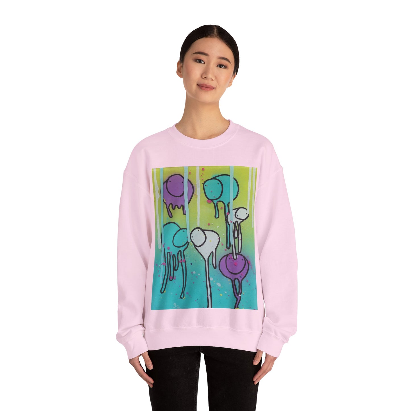 RAINING COWS "Lime Sunrise" Sweatshirt