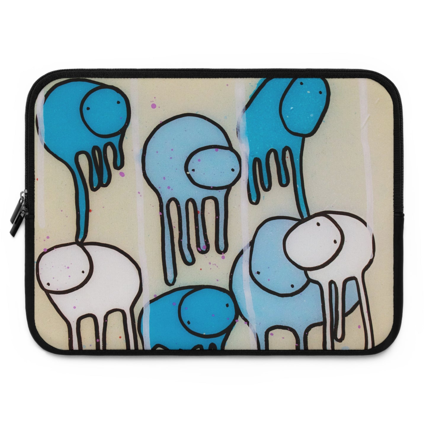 RAINING COWS "Blue Beach" Laptop Sleeve