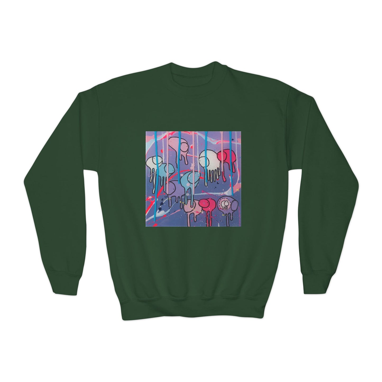 RAINING COWS "Purple Alley Way" Kids Sweatshirt