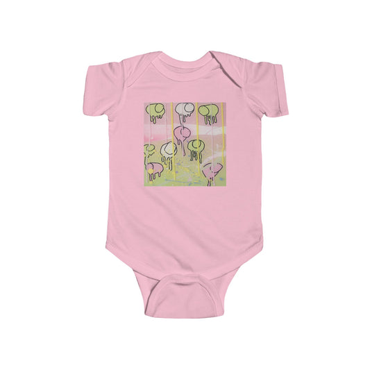 RAINING COWS "Camouflage Lightning" Baby Onesie