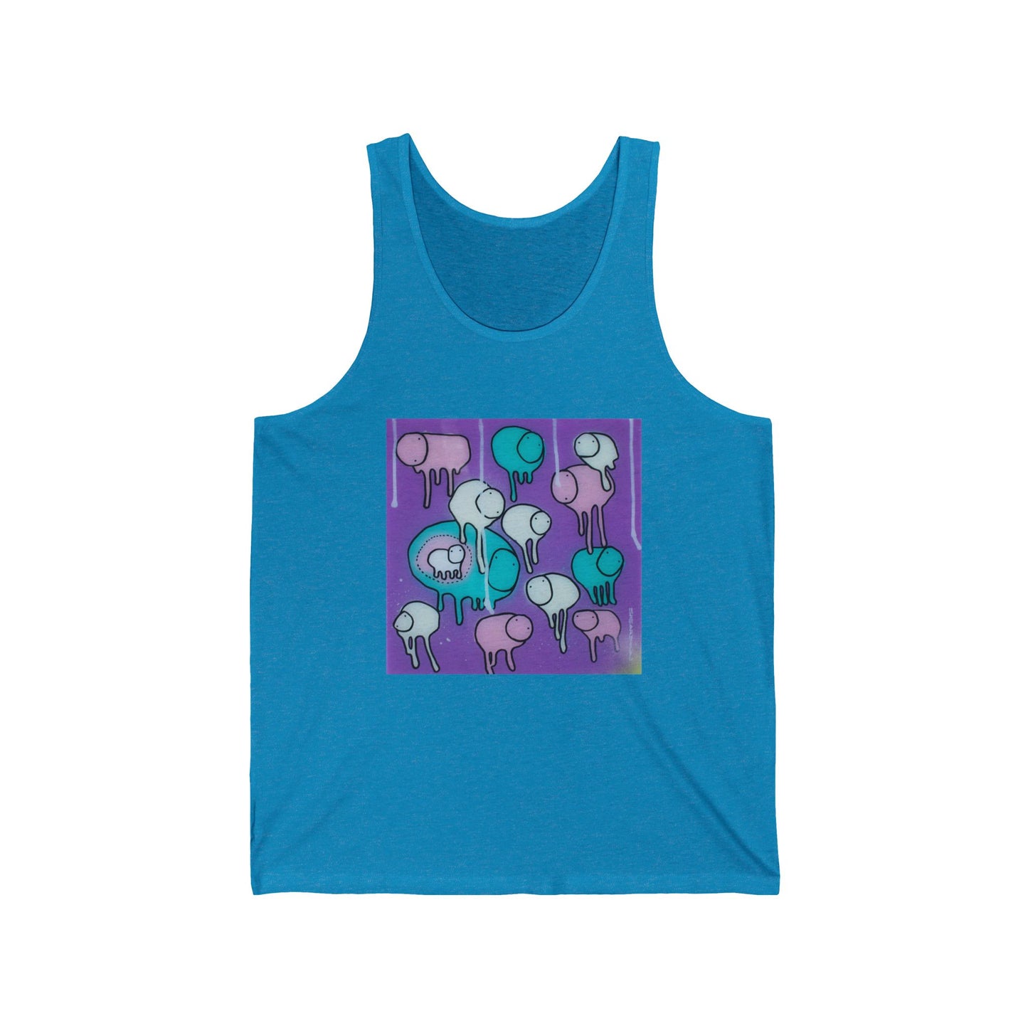 RAINING COWS "Yellow Interference" Tank Top