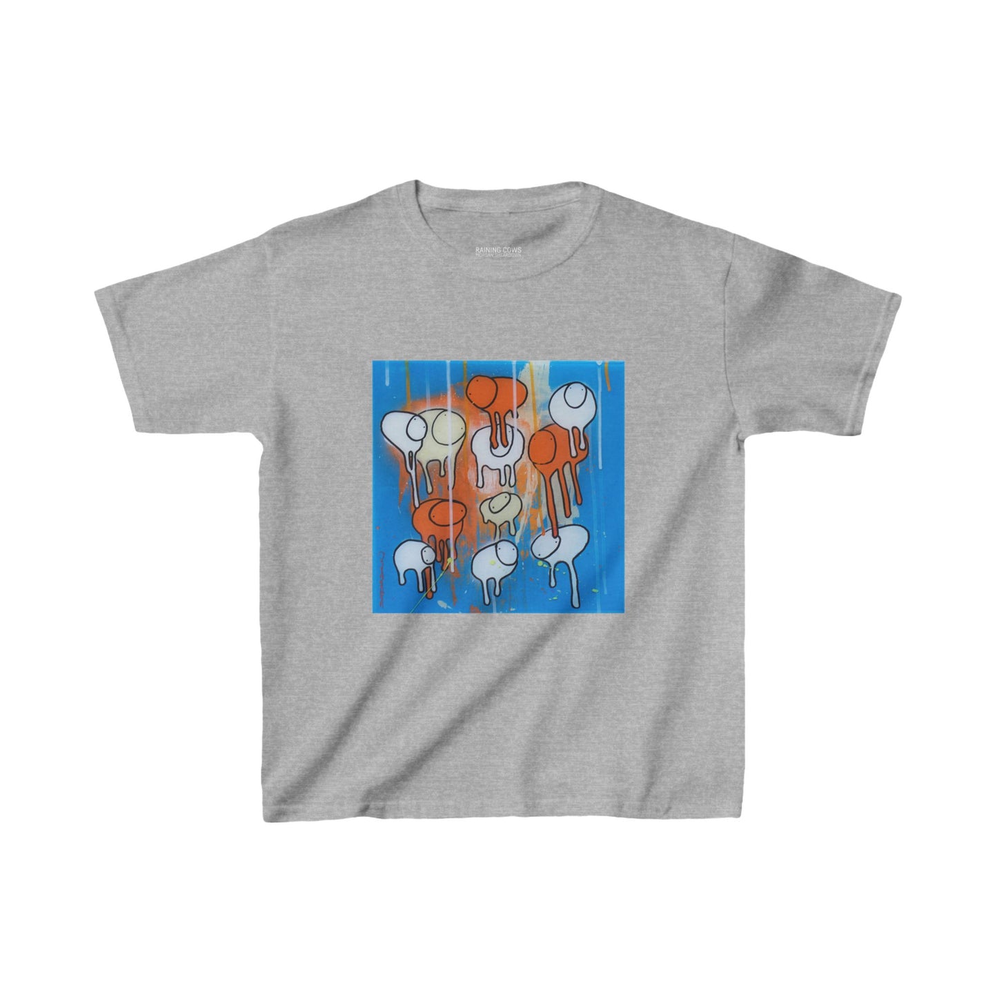 RAINING COWS "Blue Oranges" Kids Tee