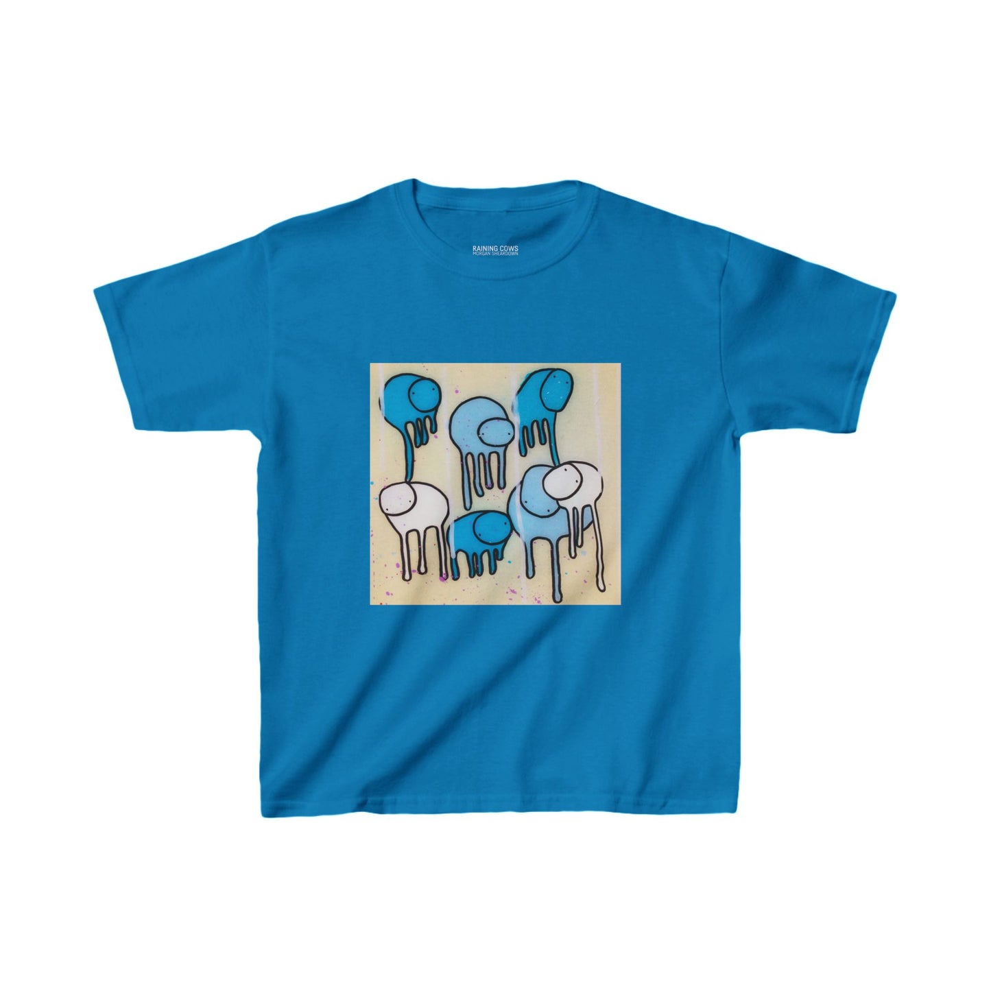 RAINING COWS "Blue Sand" Kids Tee