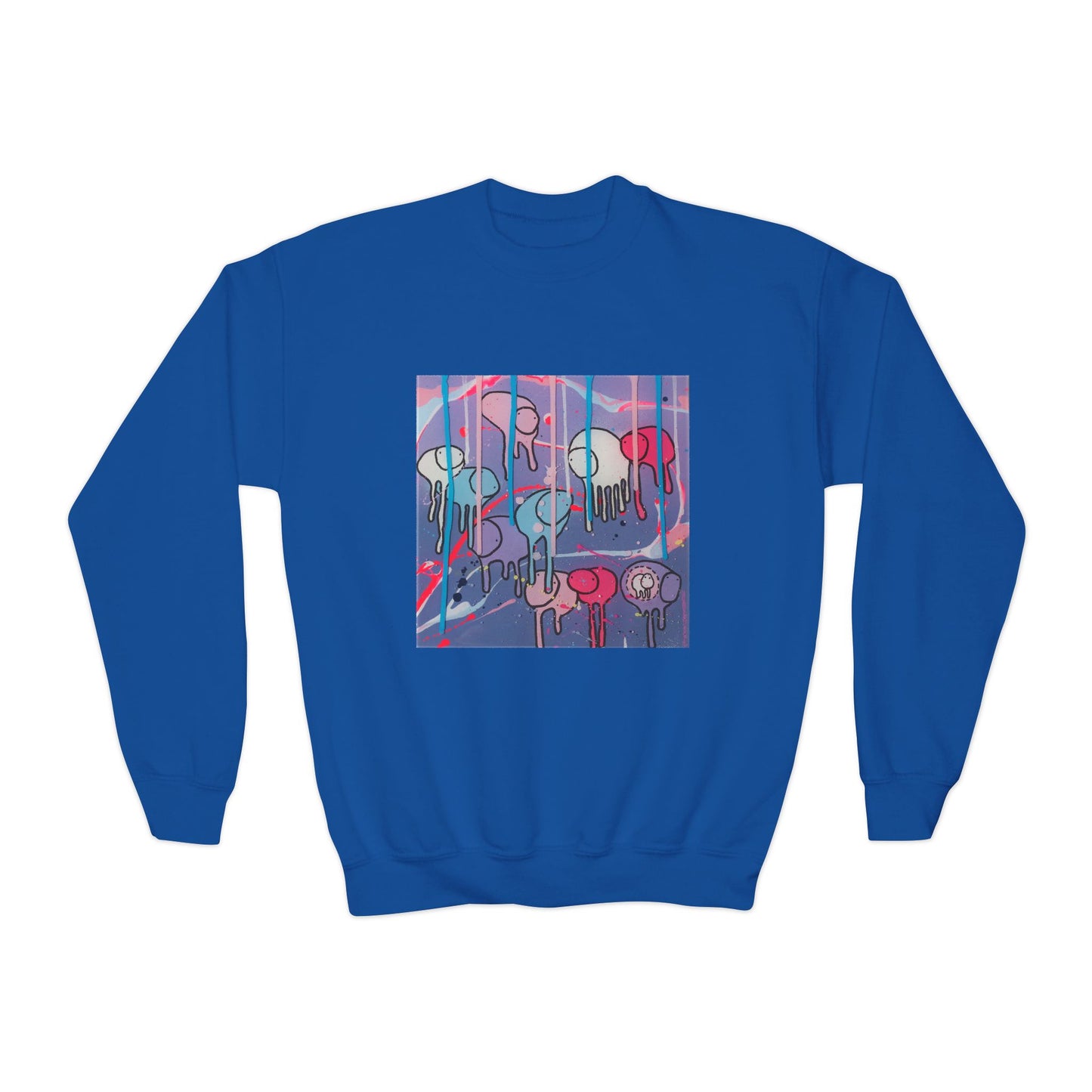 RAINING COWS "Purple Alley Way" Kids Sweatshirt