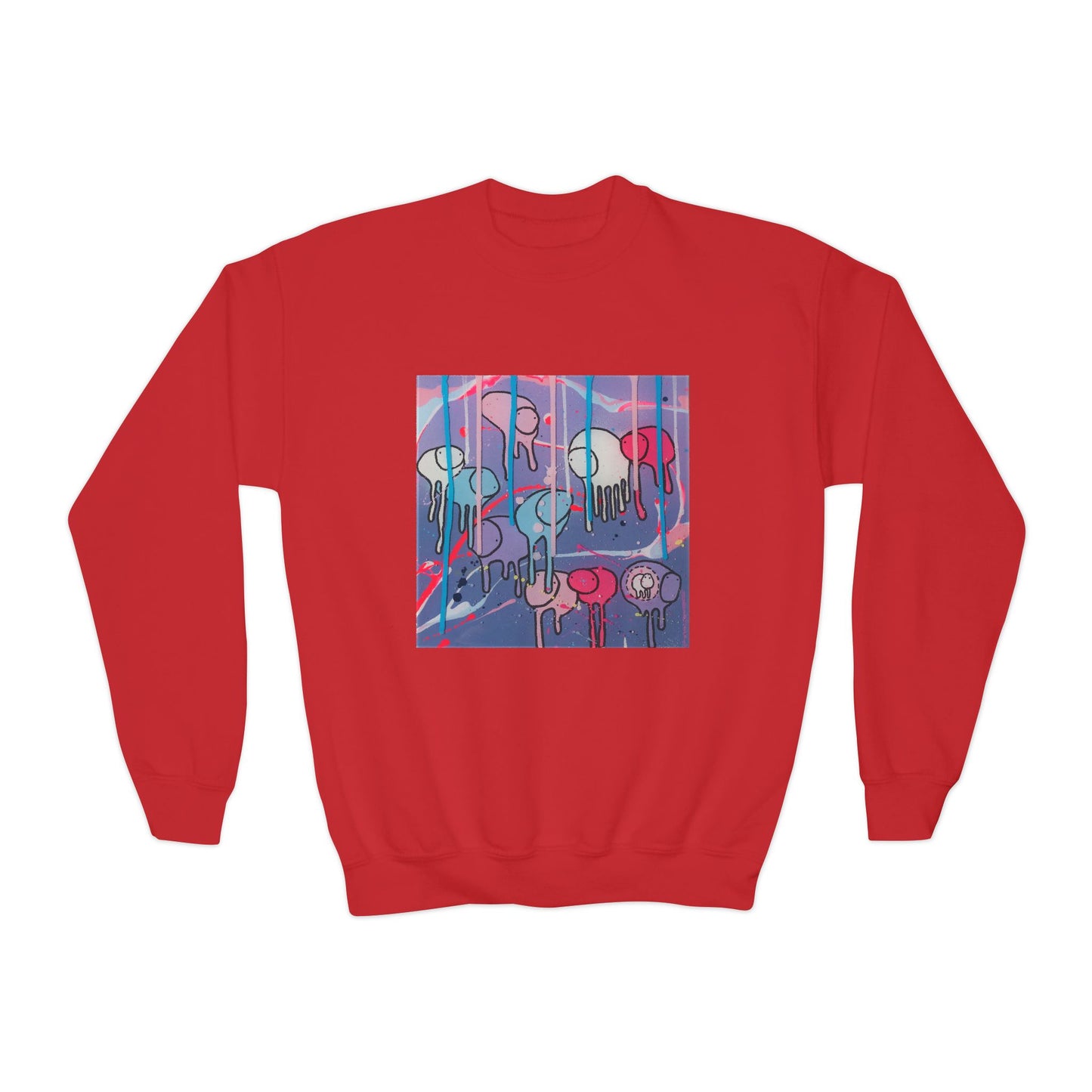 RAINING COWS "Purple Alley Way" Kids Sweatshirt