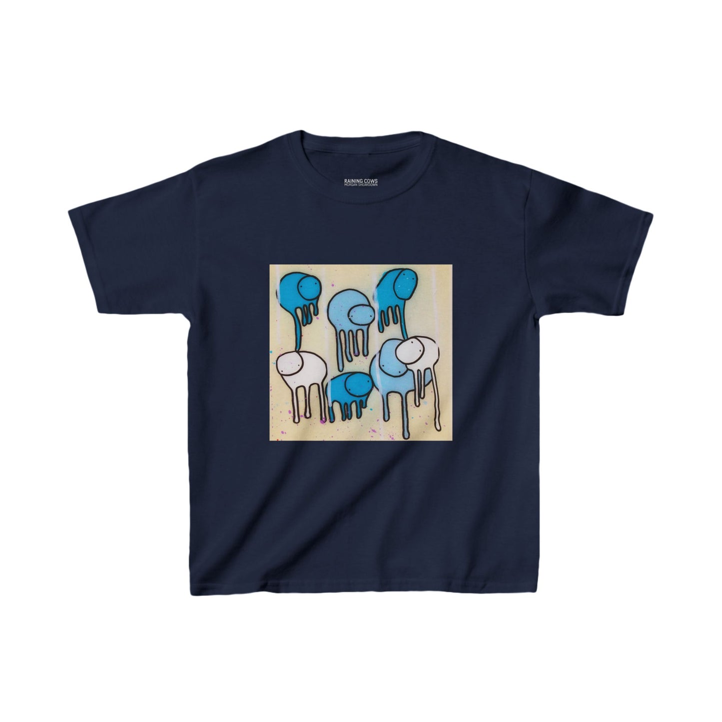 RAINING COWS "Blue Sand" Kids Tee