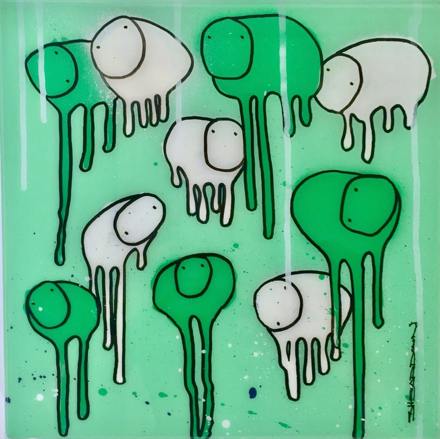 RAINING COWS “Ice Green Forest"