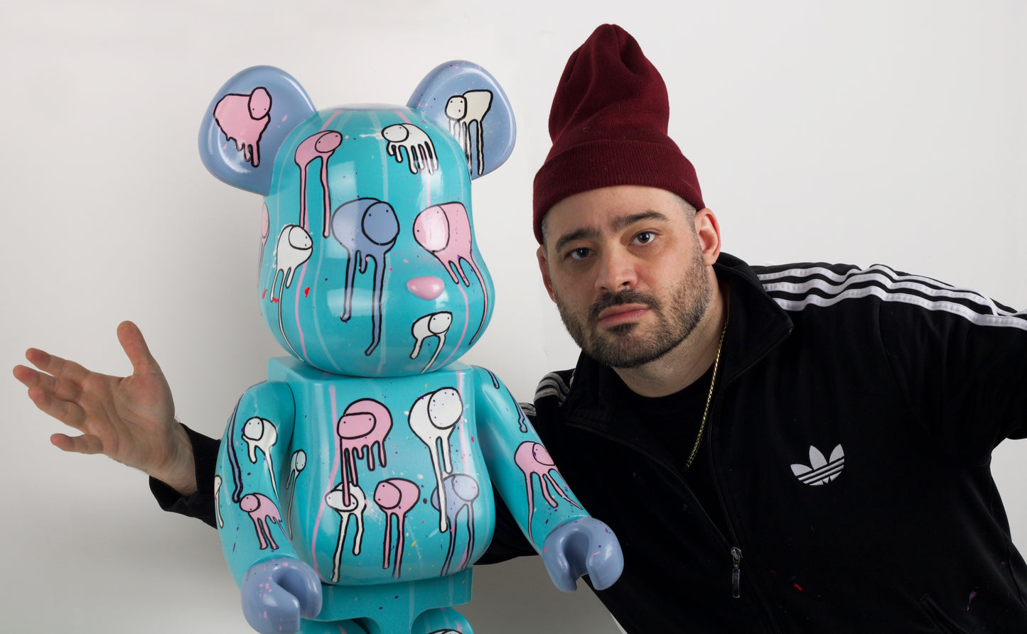 RAINING COWS X BE@RBRICK 1000% (Aqua)